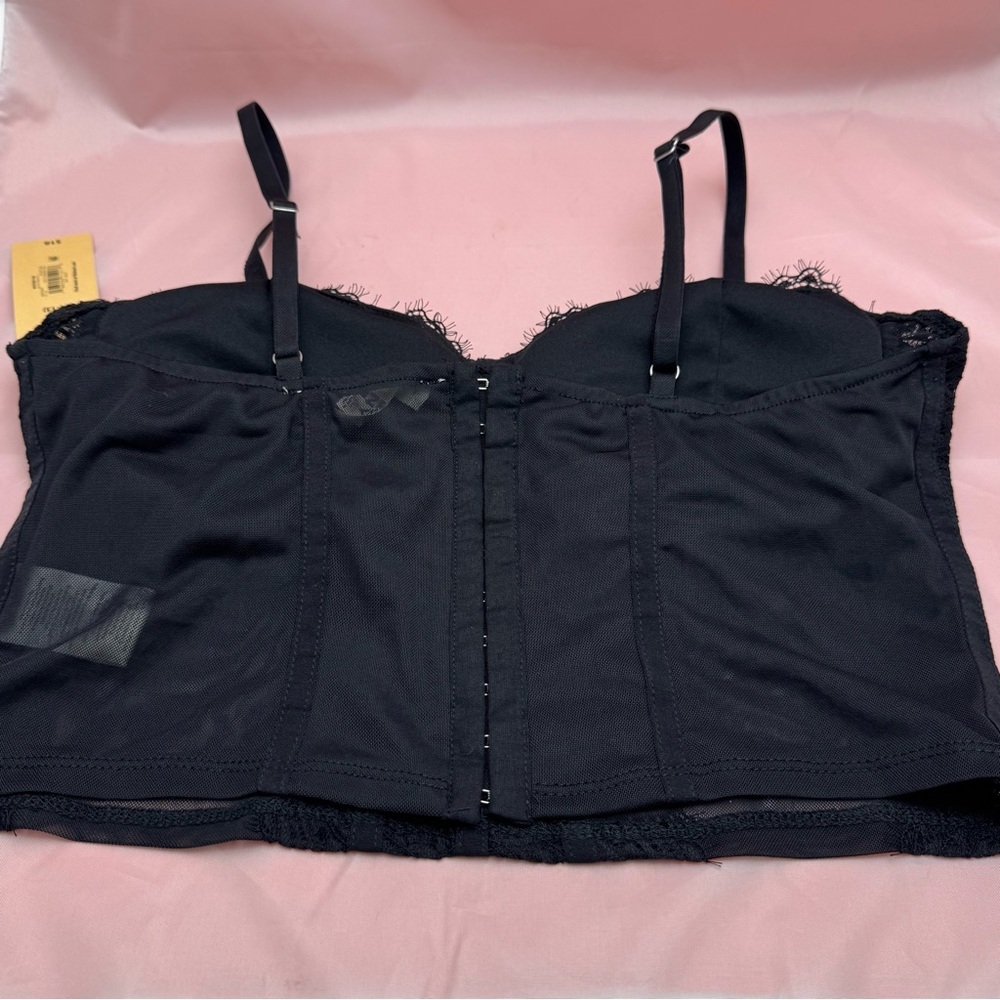 Madden NYC Black Lace Bustier – Size L (11–13) – NWT, Wireless - Picture 6 of 15